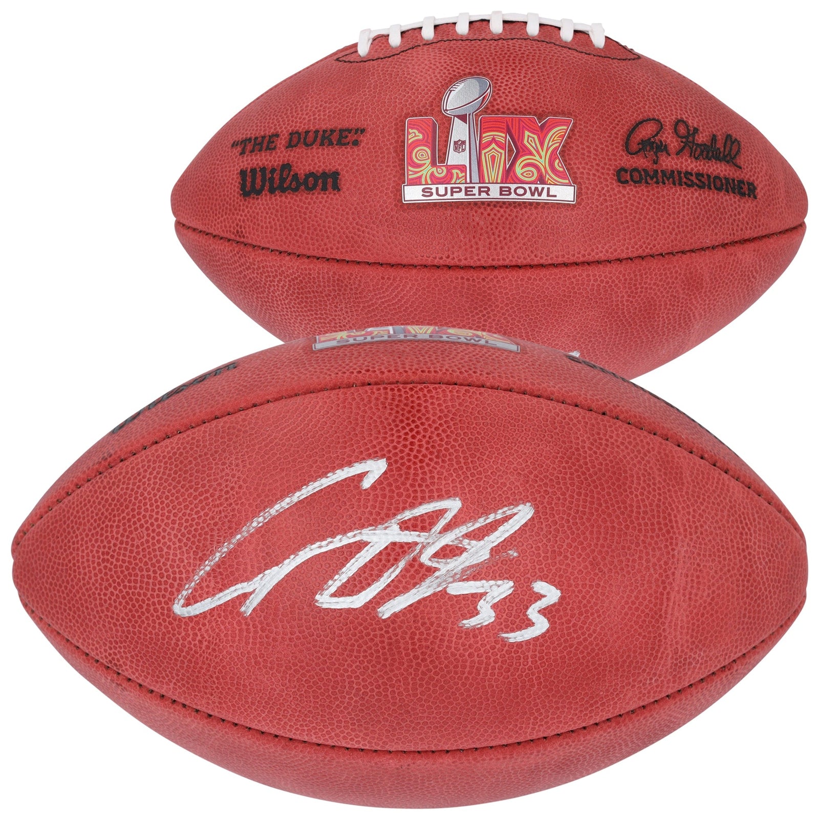 Cooper DeJean Philadelphia Eagles Autographed Fanatics Authentic Super Bowl LIX Wilson Duke Football - The Ballers Bank