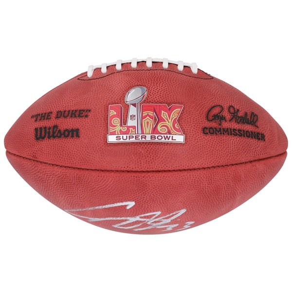 Cooper DeJean Philadelphia Eagles Autographed Fanatics Authentic Super Bowl LIX Wilson Duke Football - The Ballers Bank
