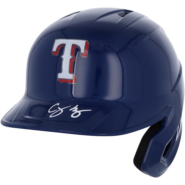 Corey Seager Texas Rangers Autographed Fanatics Authentic Rawlings Mach Pro Replica Batting Helmet - The Ballers Bank