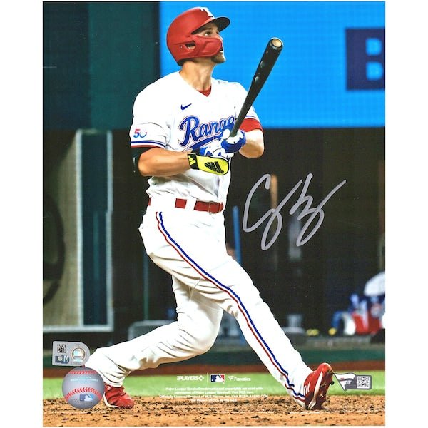 Corey Seager Texas Rangers Fanatics Authentic Autographed 8" x 10" Hitting Photograph - The Ballers Bank