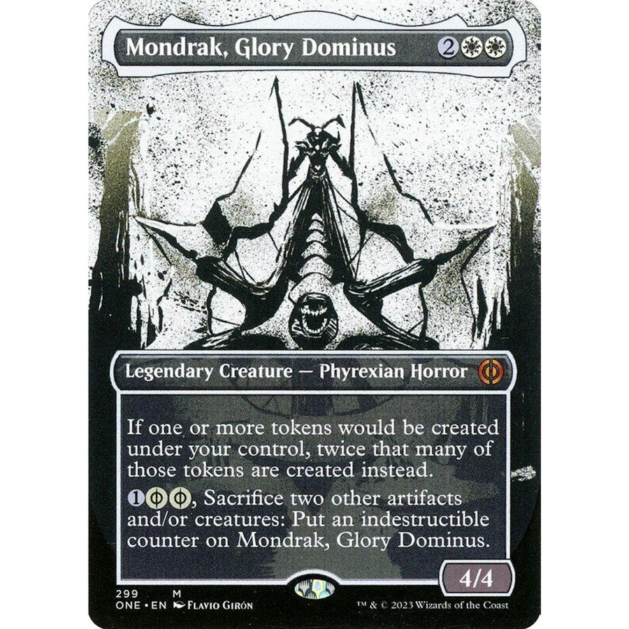 DRAFT - Mondrak, Glory Dominus Showcase Foil Card | Magic All Will Be One 299