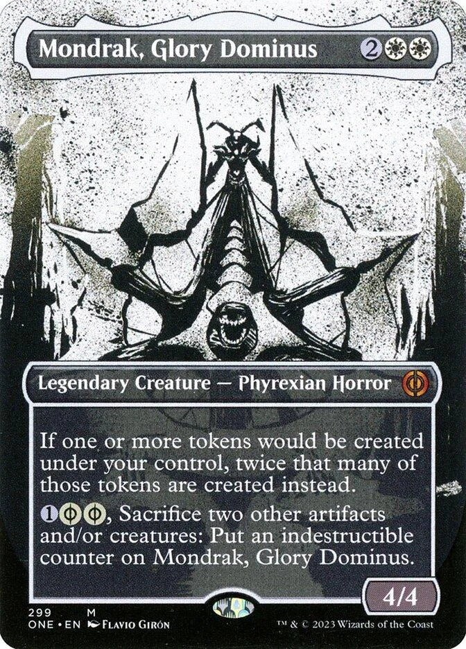 DRAFT - Mondrak, Glory Dominus Showcase Foil Card | Magic All Will Be One 299
