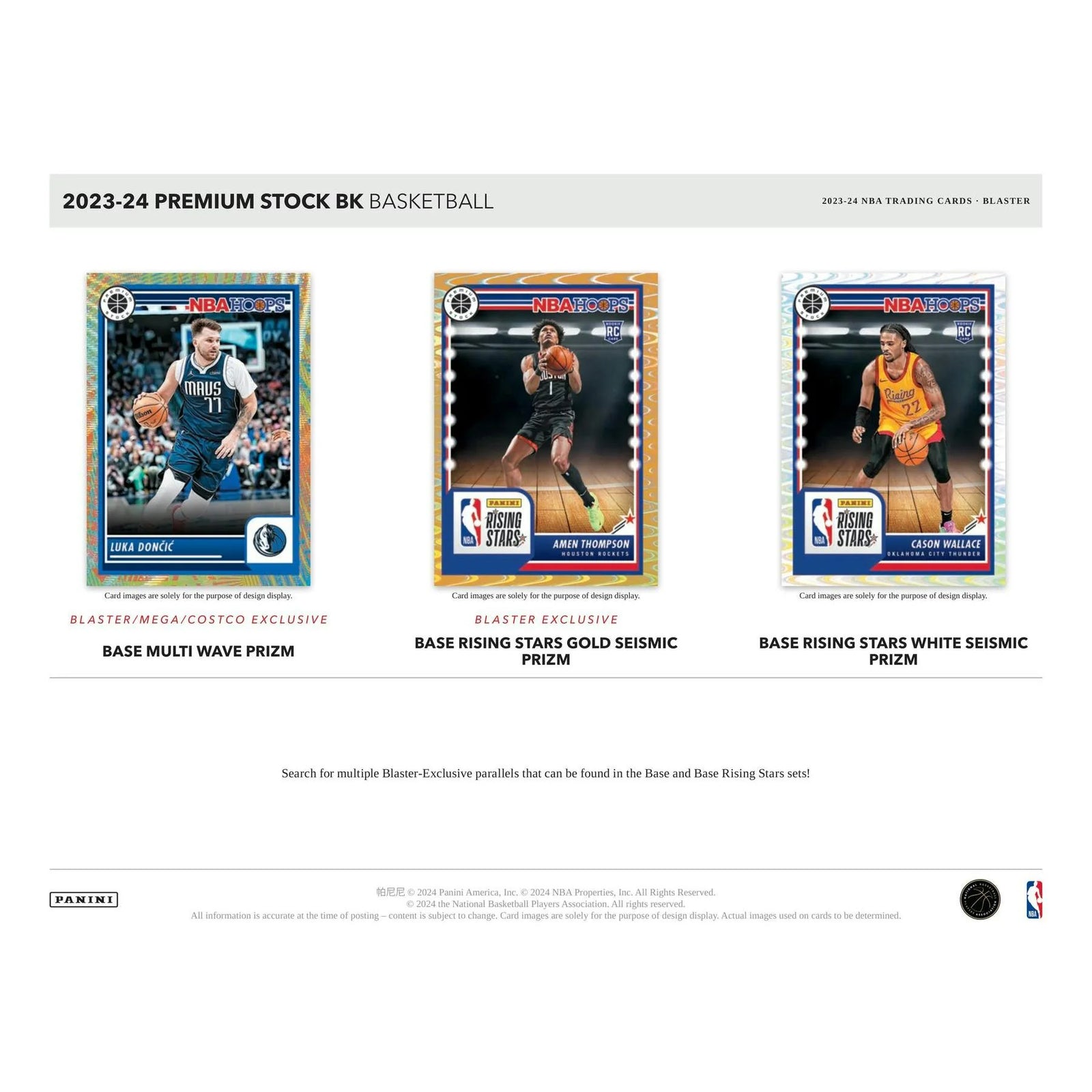 DRAFT - 2023/24 Panini Premium Stock Basketball Blaster Box