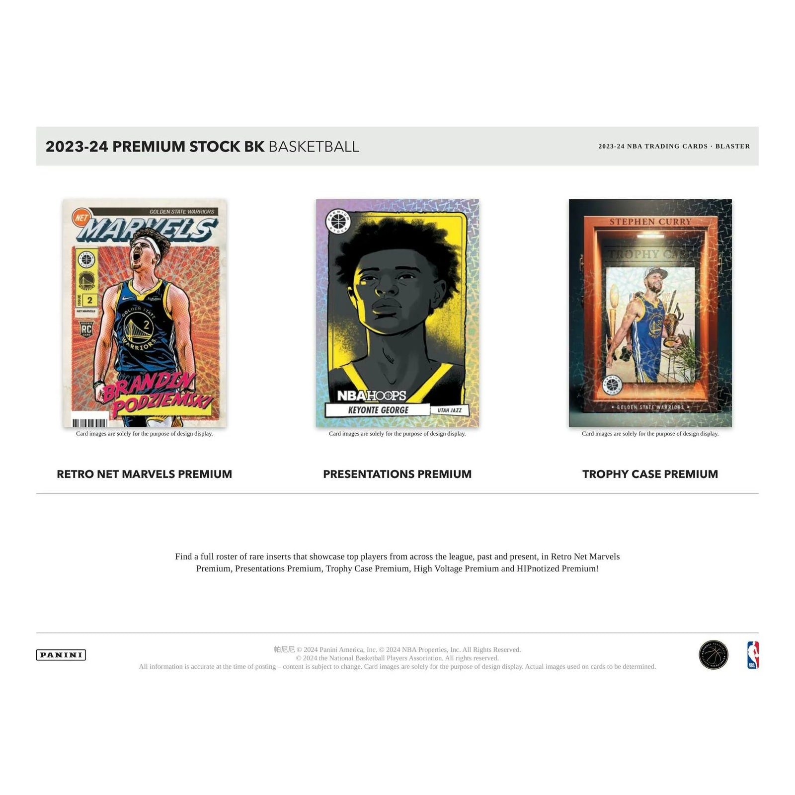 DRAFT - 2023/24 Panini Premium Stock Basketball Blaster Box