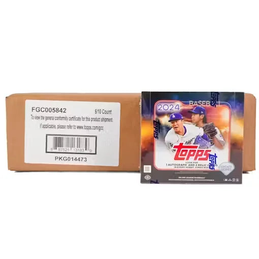 2024 Topps Update Series Baseball Hobby Jumbo 6-Box Case (Ships Sealed Only)