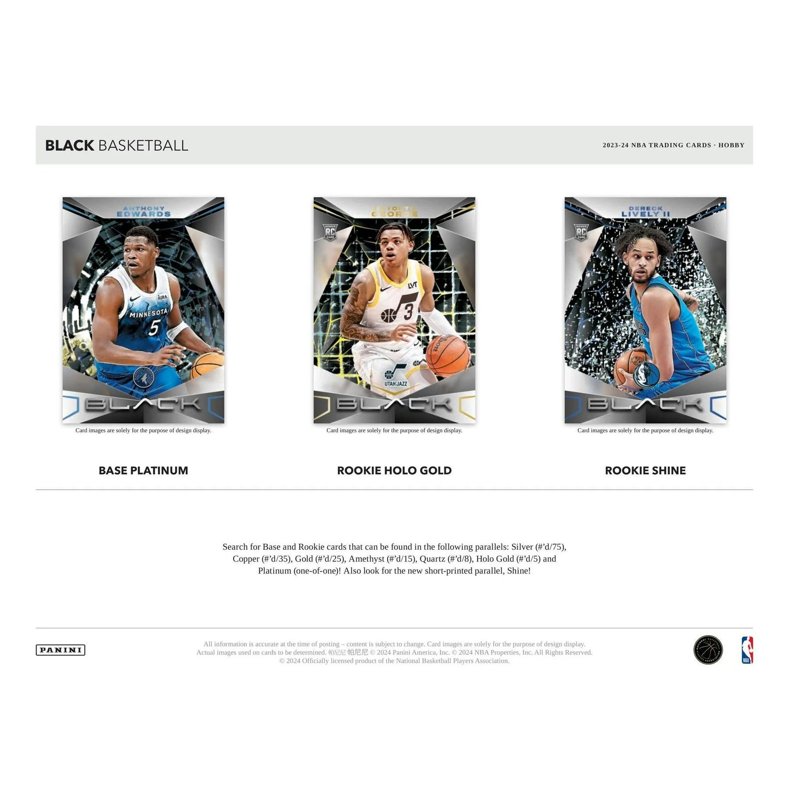 DRAFT - 2023/24 Panini Black Basketball Hobby Box
