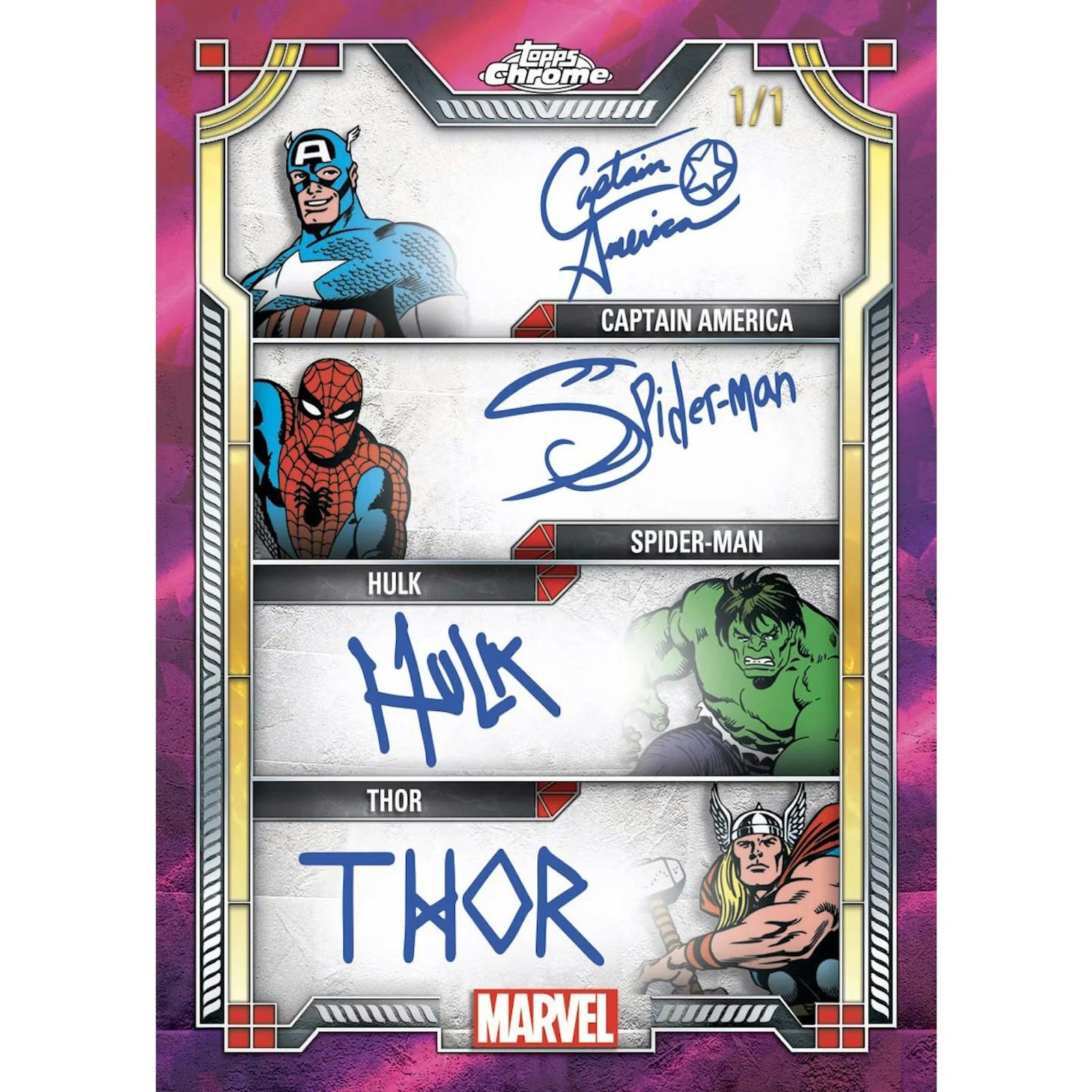 DRAFT - 2024 Topps Marvel Chrome Sapphire Hobby Box