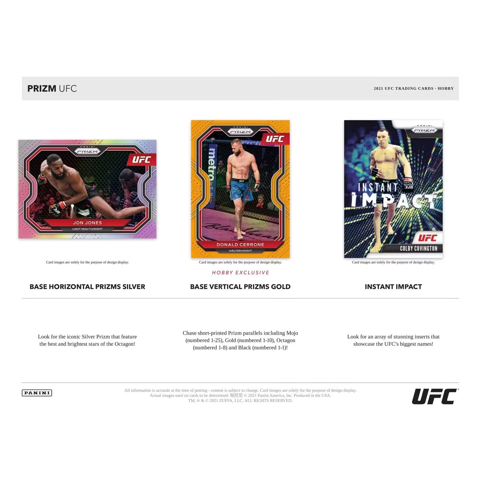 2021 Panini Prizm UFC Hobby Box | Two Autographs (Ships Sealed Only)