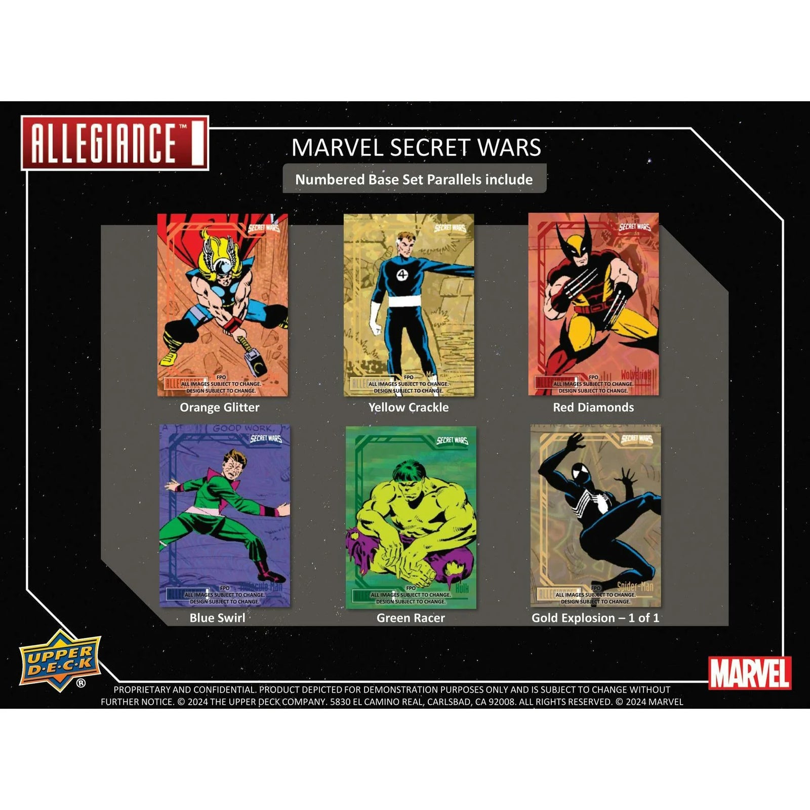 DRAFT - 2024 Upper Deck Marvel Allegiance Secret Wars Hobby Box