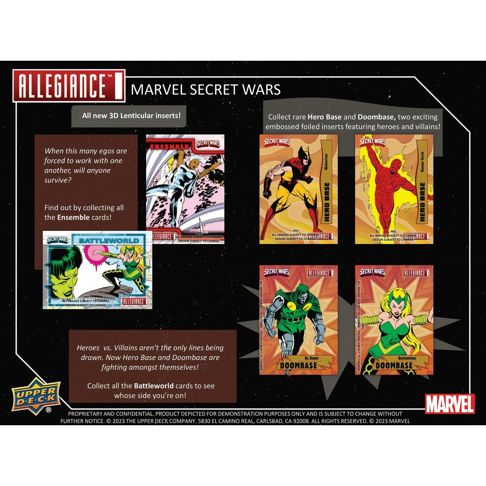 DRAFT - 2024 Upper Deck Marvel Allegiance Secret Wars Hobby Box