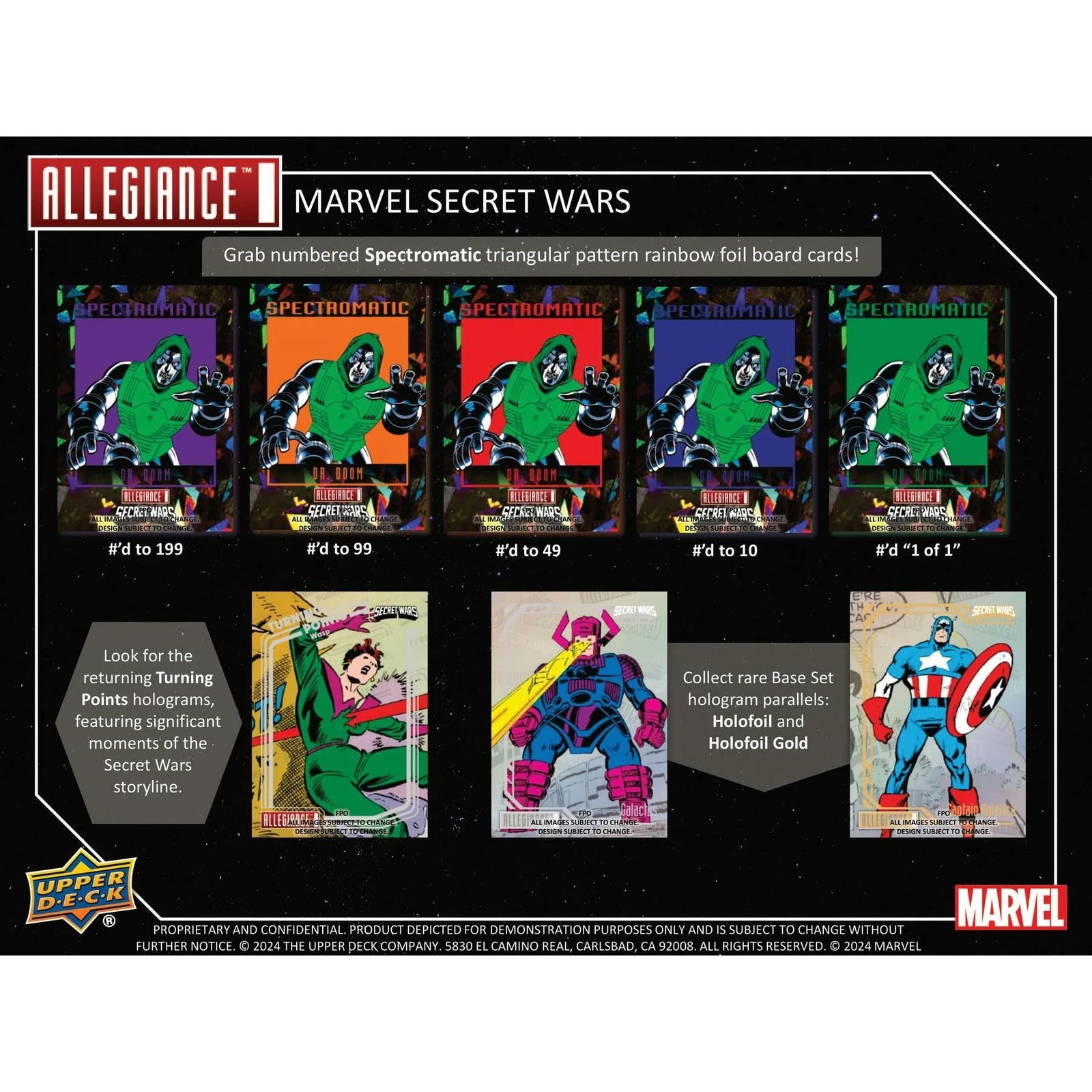 DRAFT - 2024 Upper Deck Marvel Allegiance Secret Wars 1984 Hobby 12-Box Case