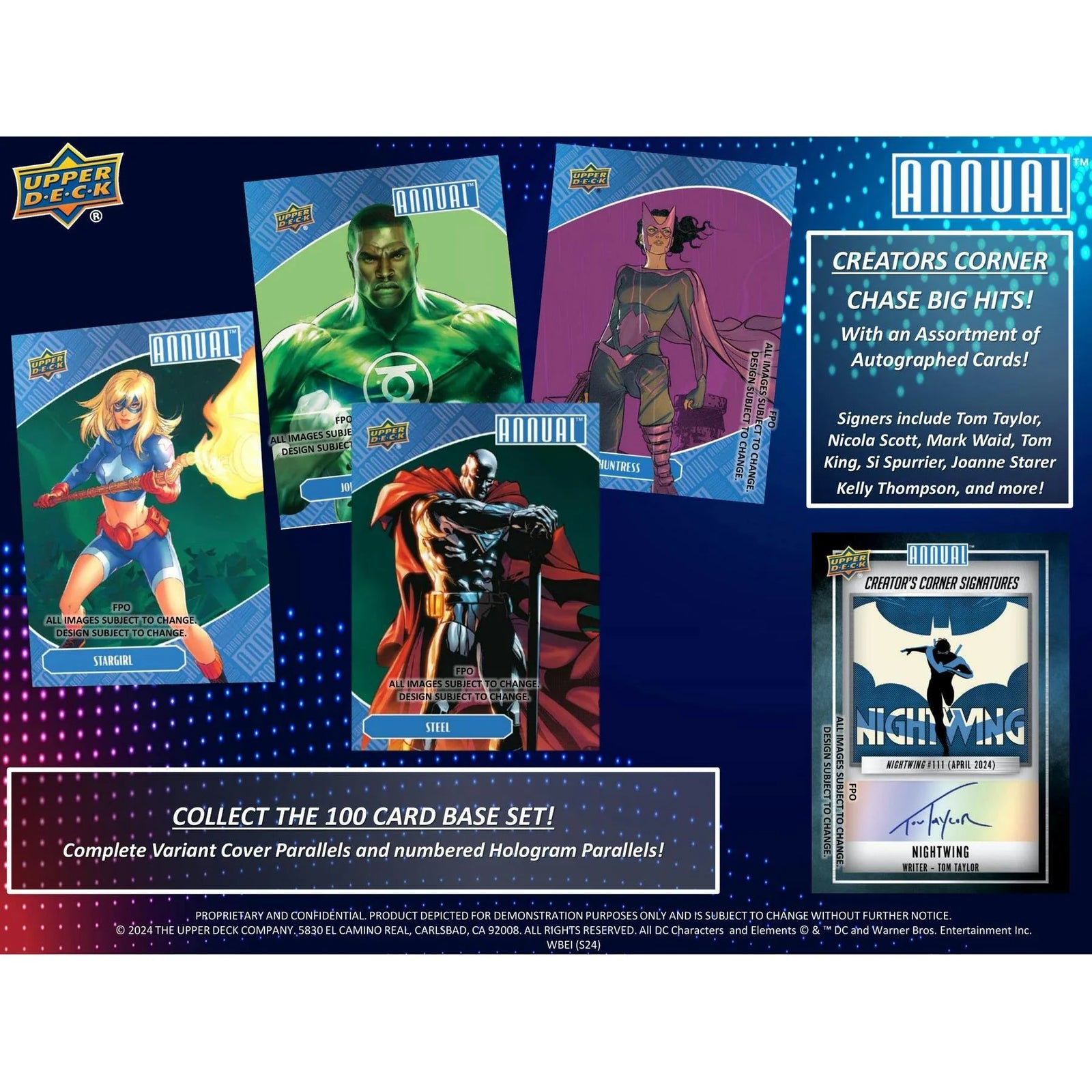 DRAFT - 2023/24 Upper Deck DC Annual Hobby 16-Box Case