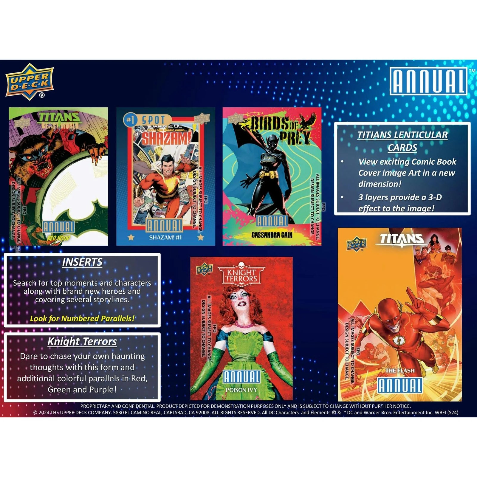 DRAFT - 2023/24 Upper Deck DC Annual Hobby 16-Box Case