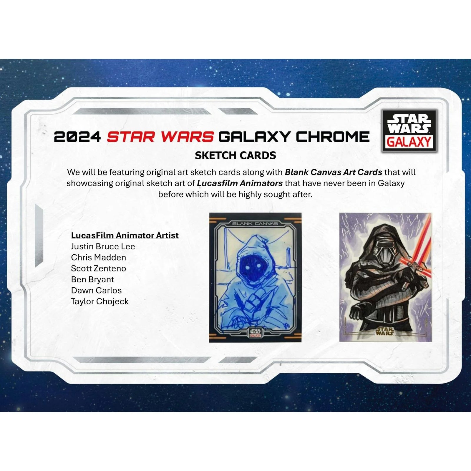 DRAFT - 2024 Topps Star Wars Chrome Galaxy Hobby 12-Box Case
