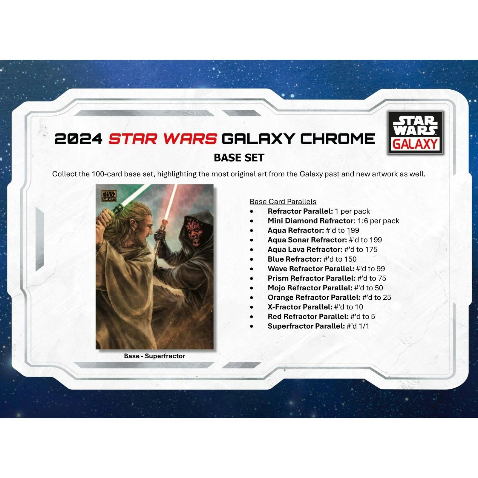 DRAFT - 2024 Topps Star Wars Chrome Galaxy Hobby 12-Box Case