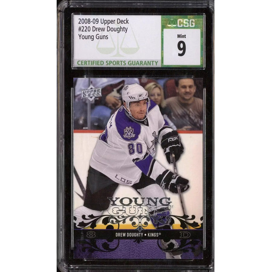 2008-09 Upper Deck Young Gun Drew Doughty CSG 9 card #220