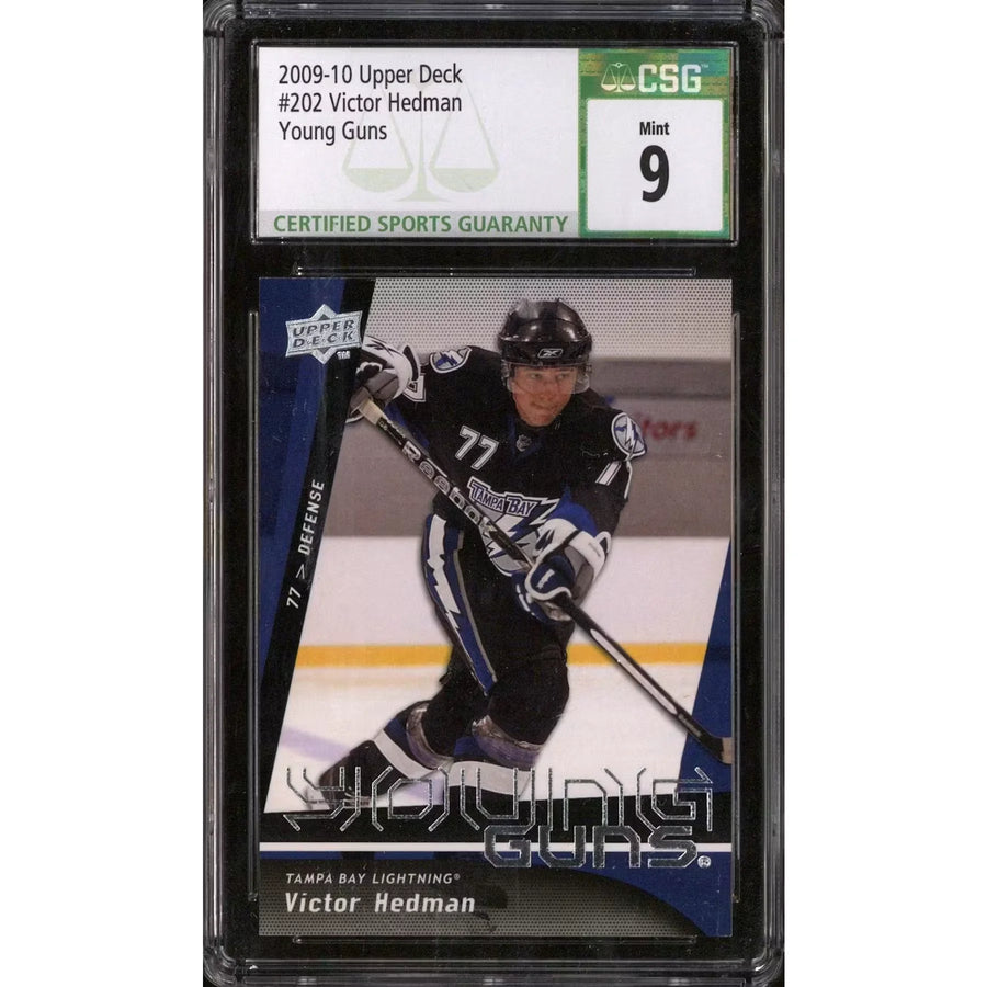 2009-10 Upper Deck Young Gun Victor Hedman CSG 9 card #202