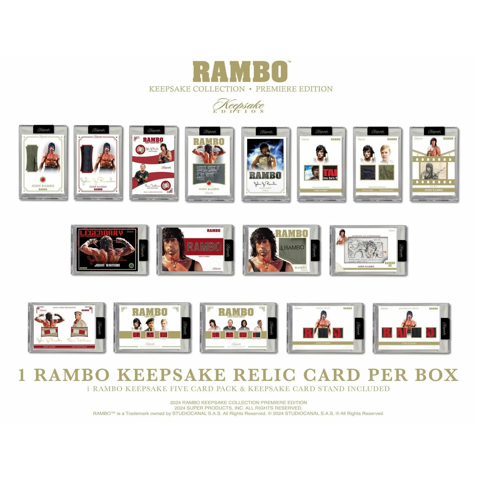 DRAFT - Keepsake Rambo Collection Premiere Edition Hobby 5-Box Case