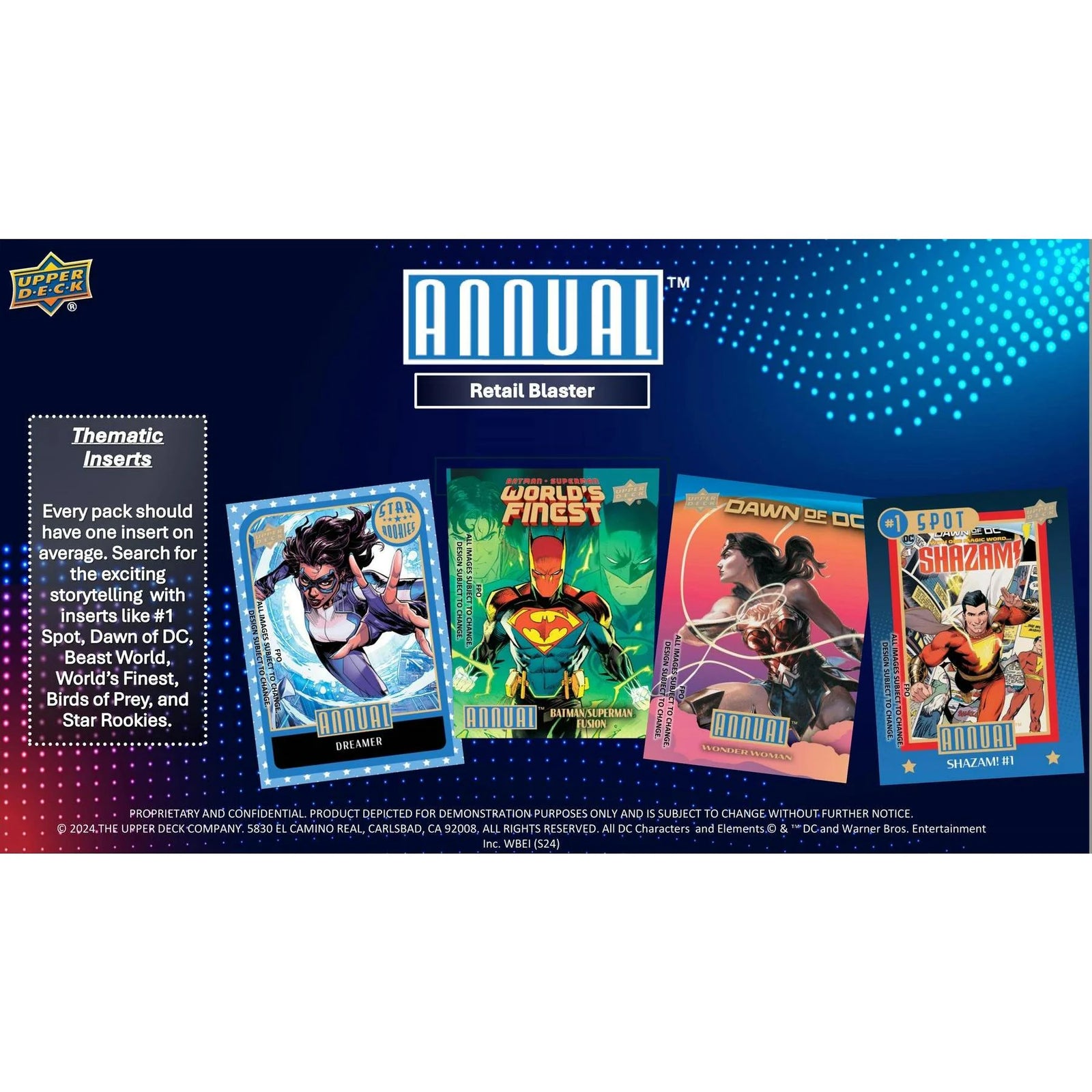 DRAFT - Upper Deck DC Annual 2023/24 Blaster 20-Box Case | Factory Sealed