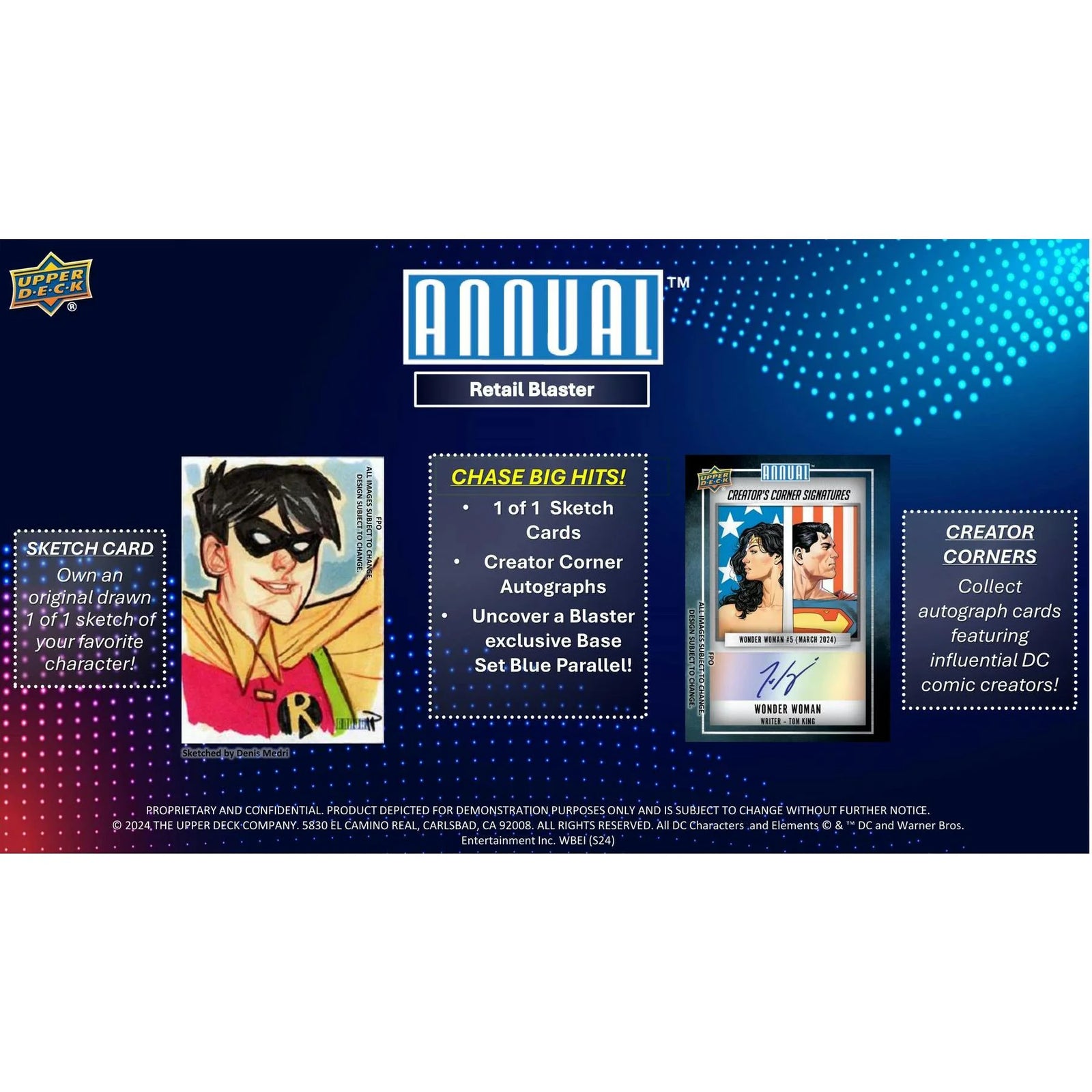 DRAFT - Upper Deck DC Annual 2023/24 Blaster 20-Box Case | Factory Sealed