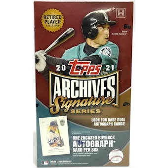 DRAFT - Just In 2021 Topps Archives Signature Series Retired Player Edition Baseball Hobby Box
