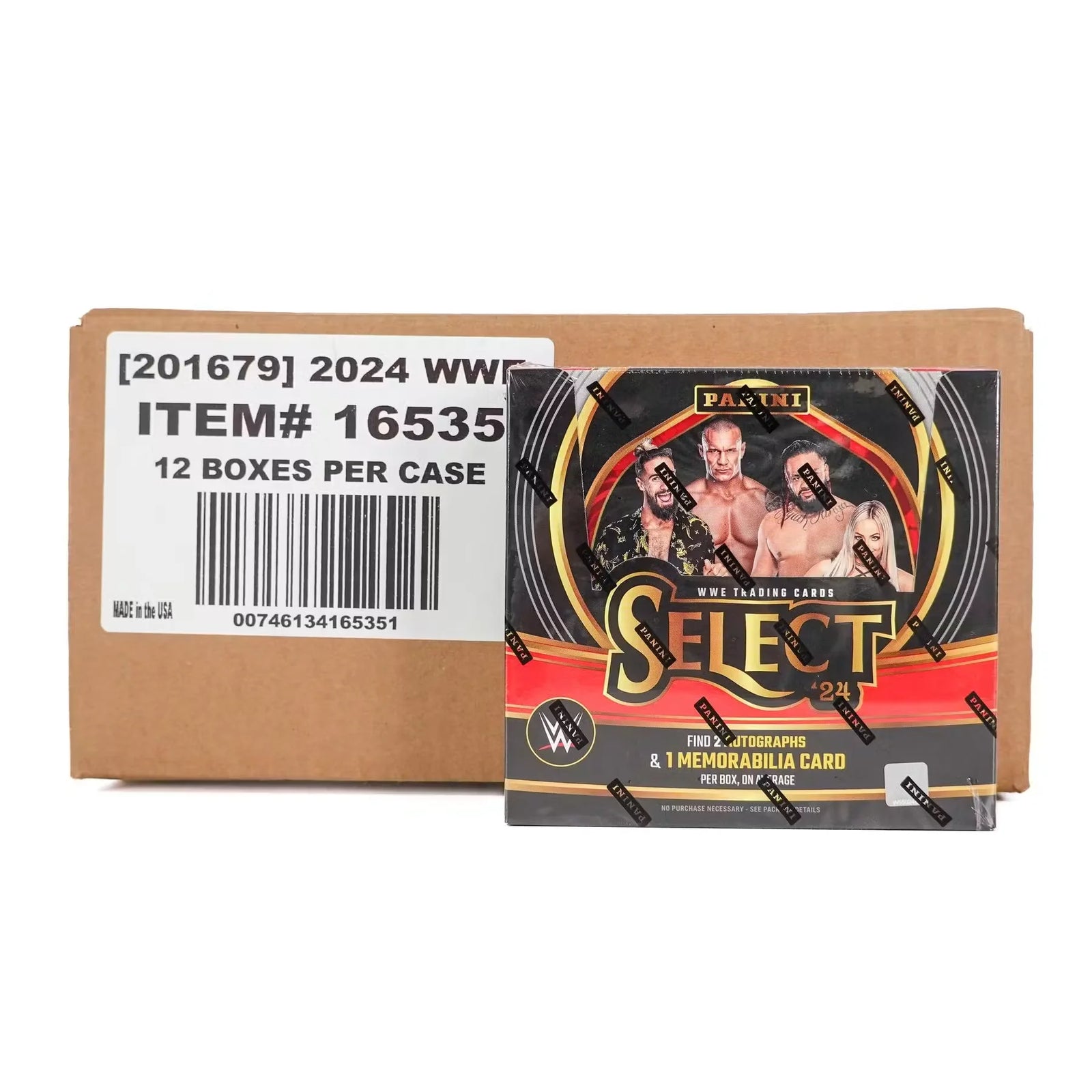 2024 Panini Select WWE Wrestling Hobby 12-Box Case (Ships Sealed Only)
