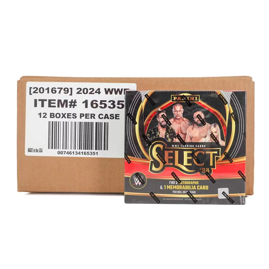 2024 Panini Select WWE Wrestling Hobby 12-Box Case (Ships Sealed Only)