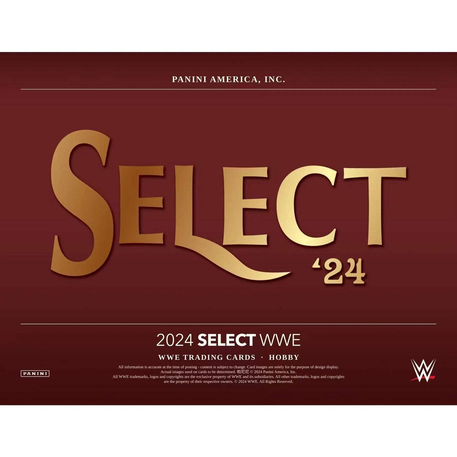 2024 Panini Select WWE Wrestling Hobby Box (Ships Sealed Only)