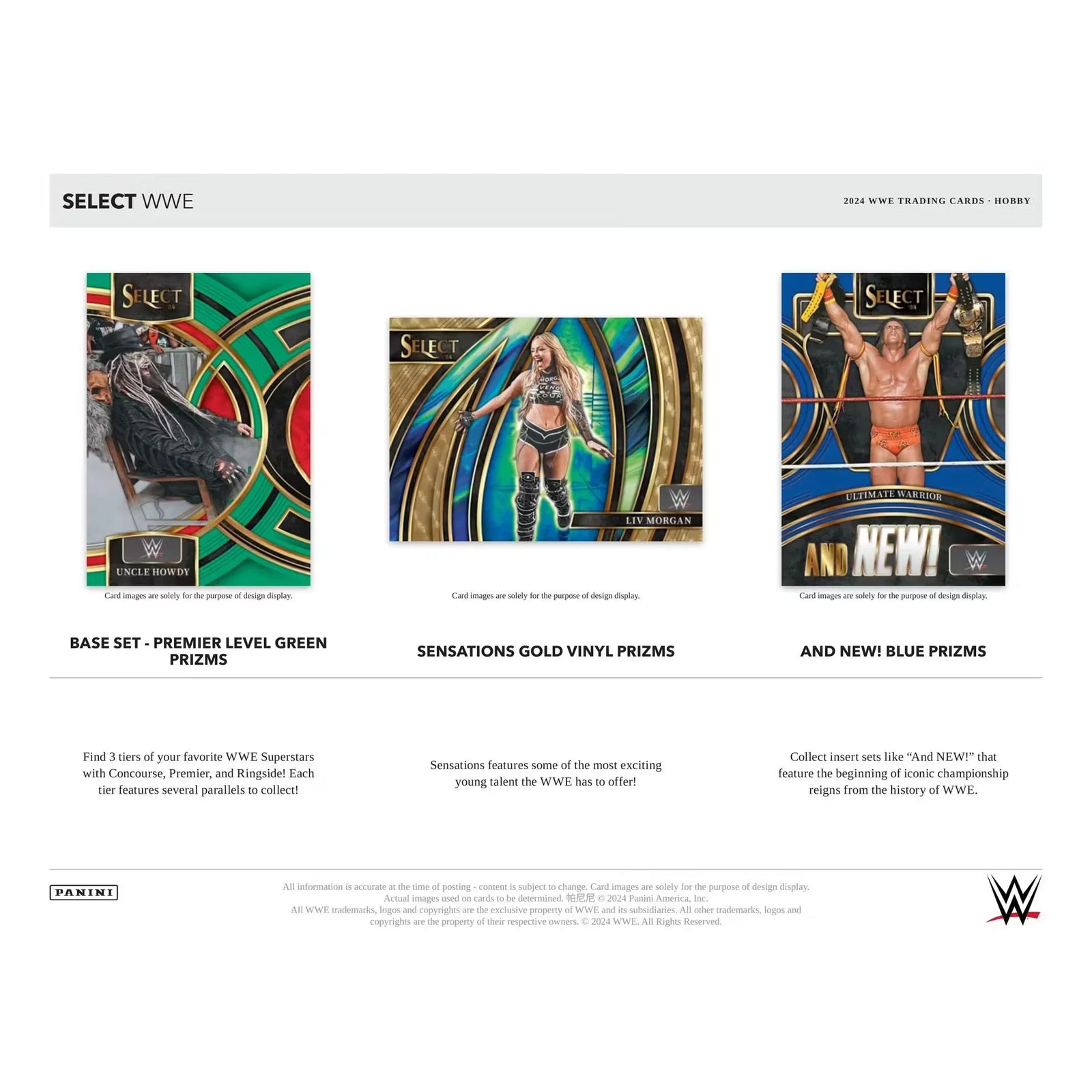 2024 Panini Select WWE Wrestling Hobby Box (Ships Sealed Only)
