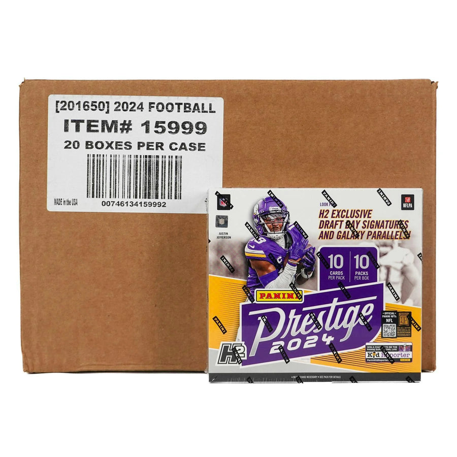 DRAFT - New 2024 Panini Prestige Football H2 20-Box Case