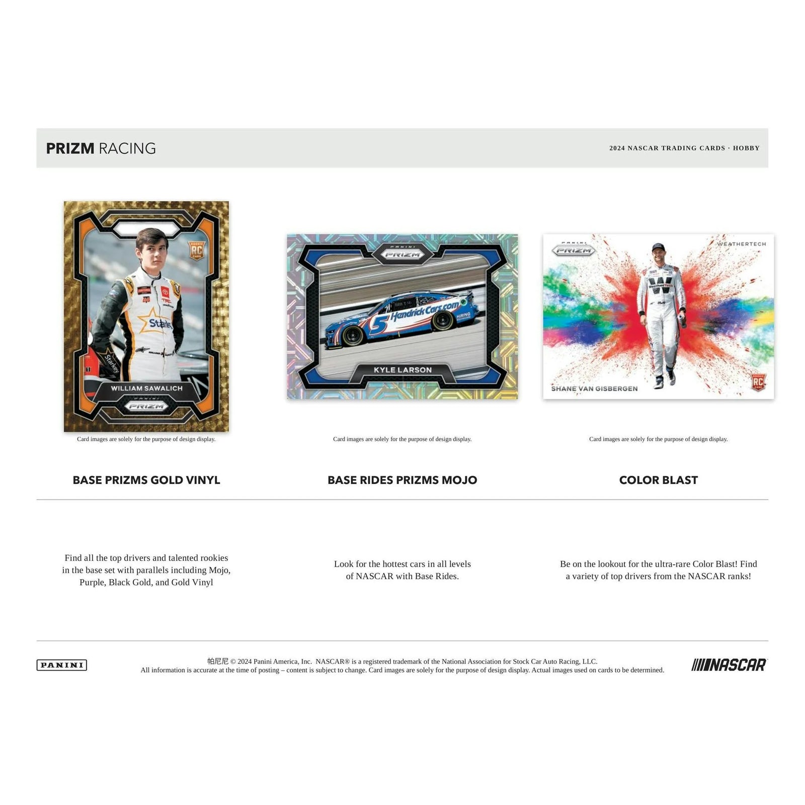 DRAFT - 2024 Panini Prizm NASCAR Racing Hobby Box
