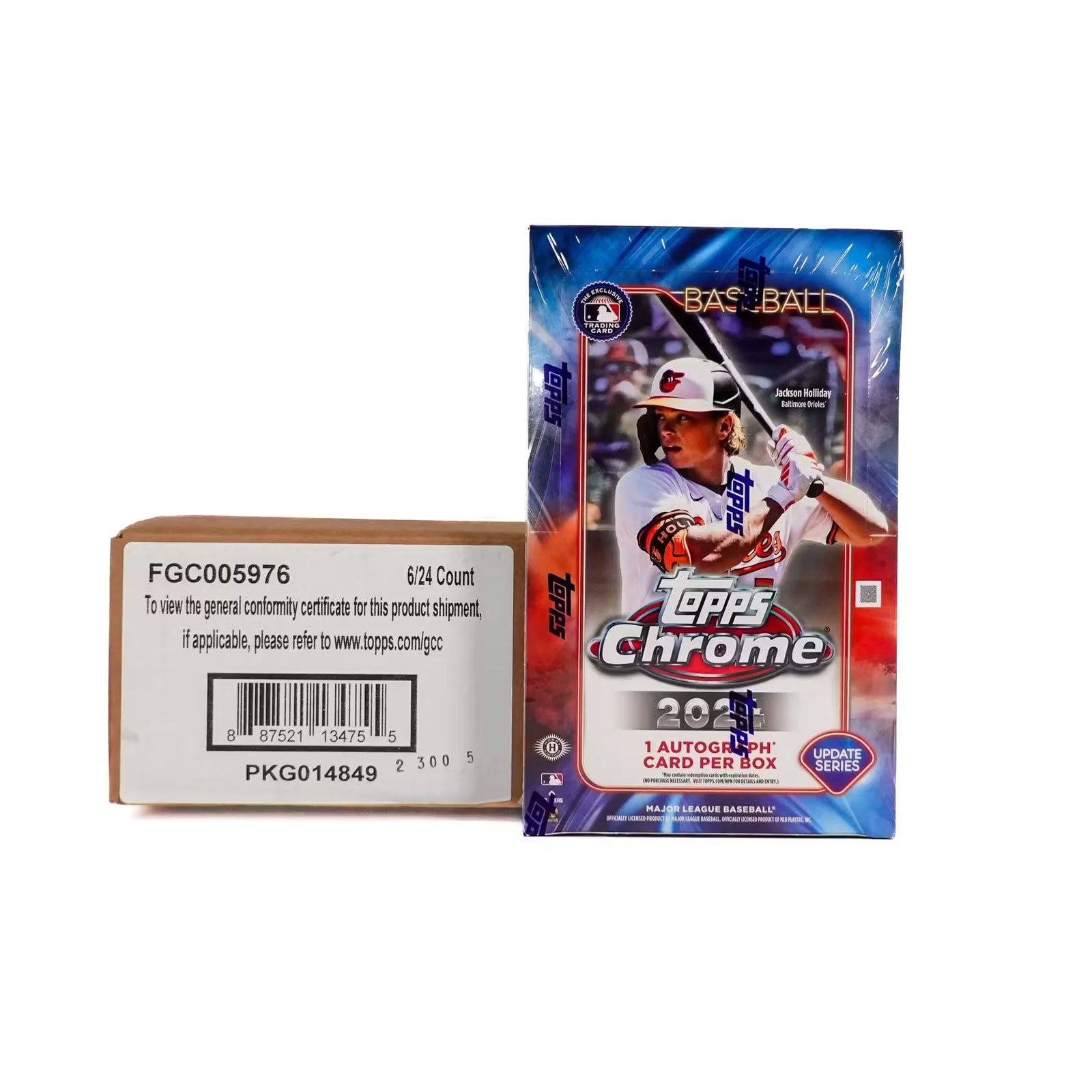2024 Topps Chrome Update Series Baseball Hobby 6 Box Case