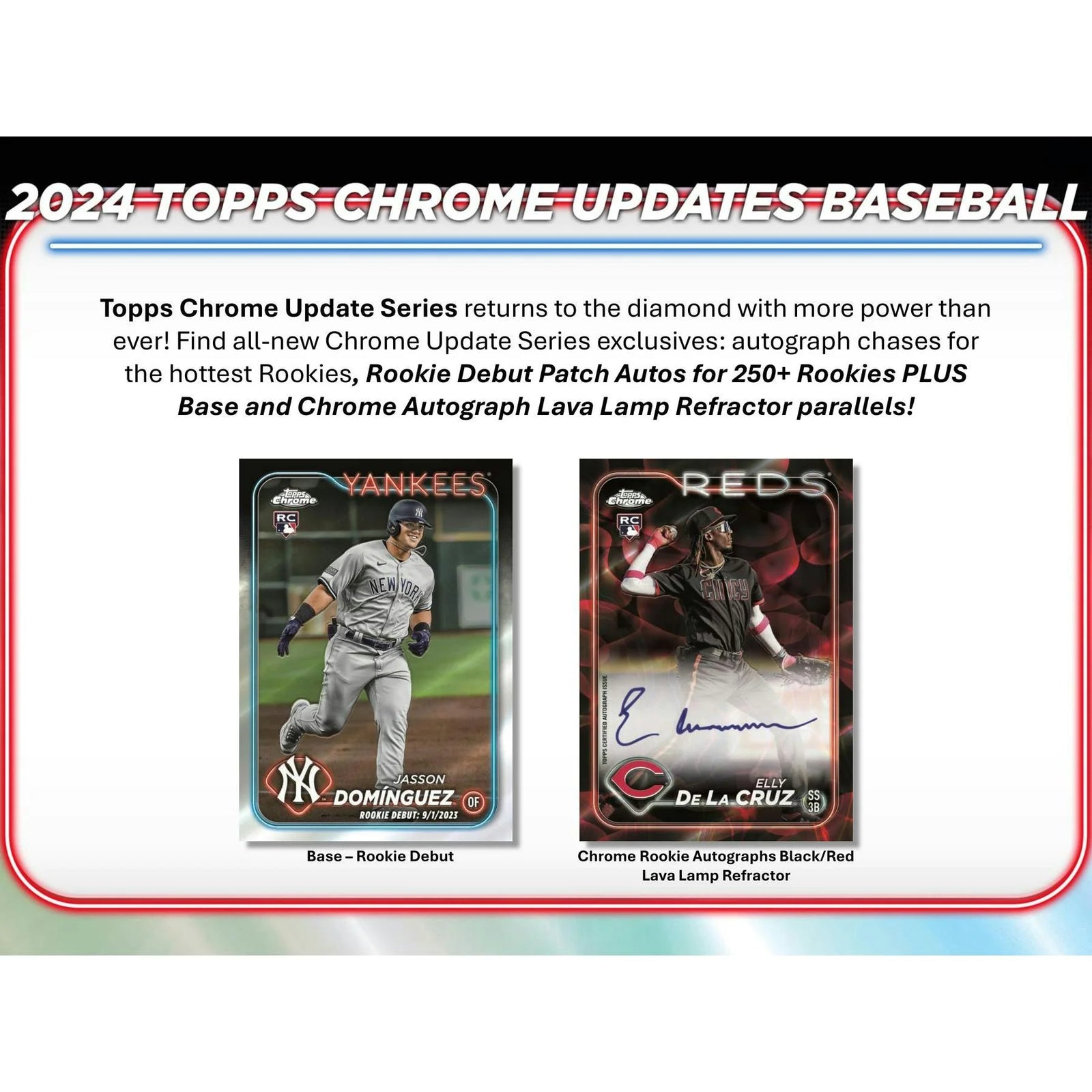 DRAFT - Just In 2024 Topps Chrome Update Series Baseball Mega Box