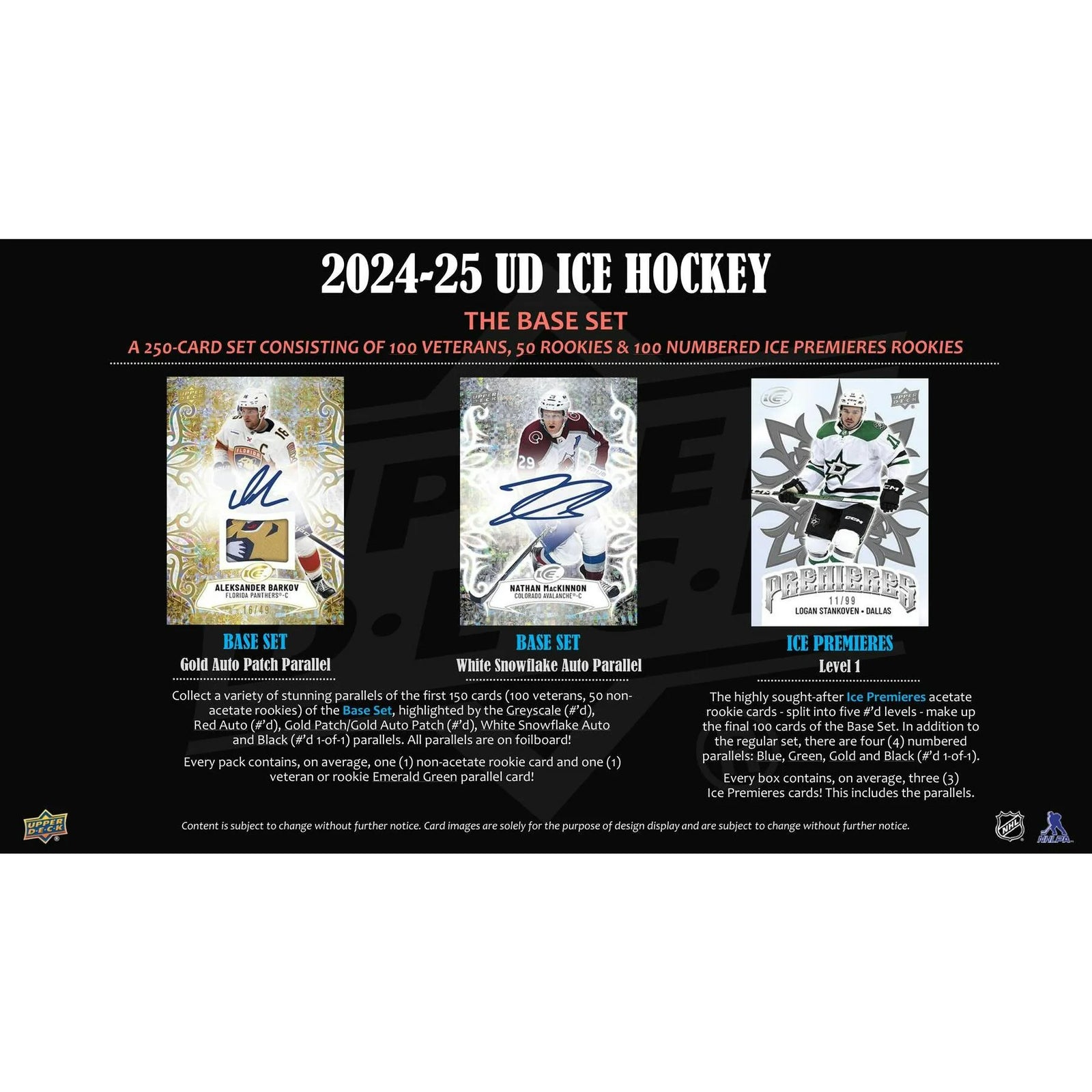DRAFT - New 2024/25 Upper Deck Ice Hockey Hobby 24-Box Case