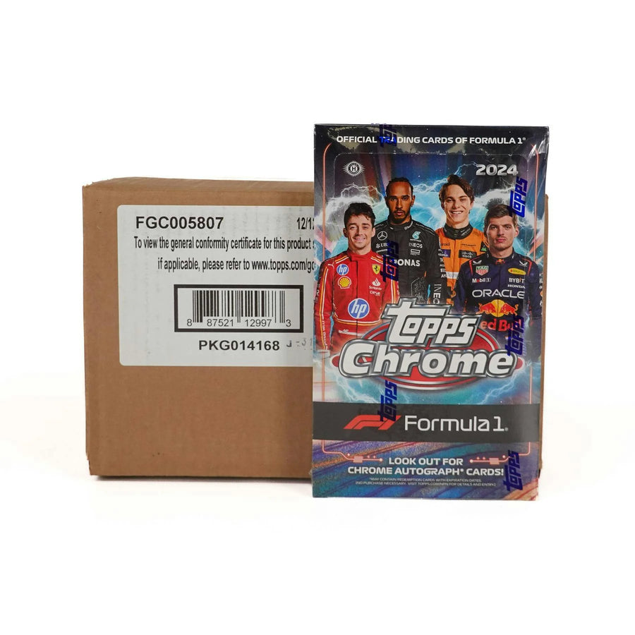 DRAFT - 2024 Topps Chrome F1 Formula 1 Hobby 12-Box Case