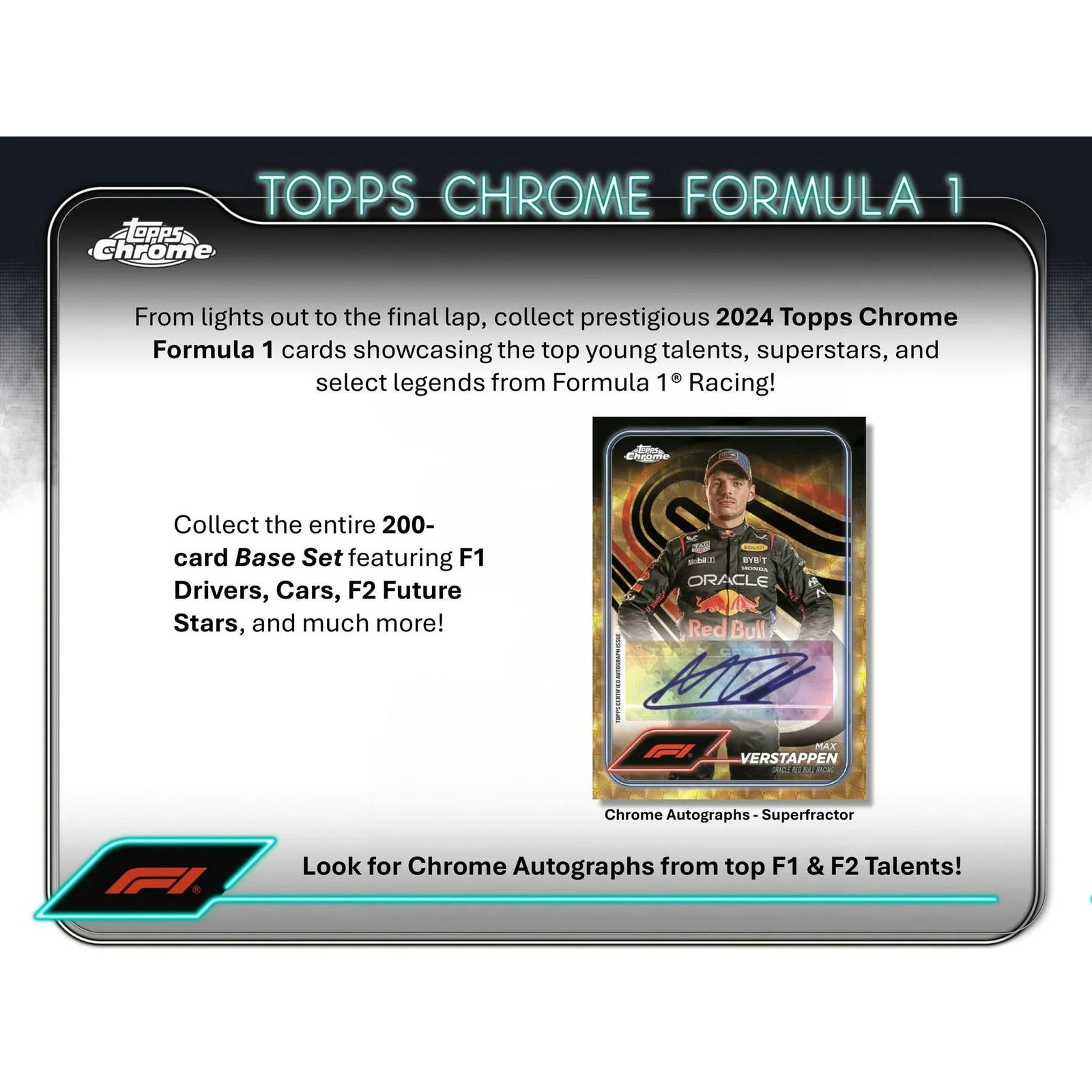 DRAFT - 2024 Topps Chrome F1 Formula 1 Hobby Box | dacardworld:BV0Y0Y92GW