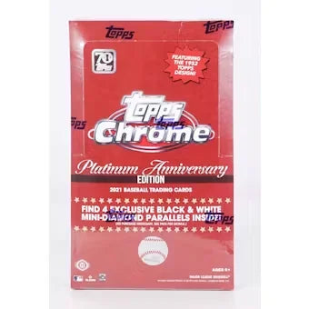 2021 Topps Chrome Platinum Anniversary Baseball Hobby Lite Box