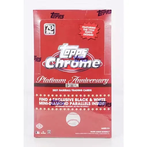 2021 Topps Chrome Platinum Anniversary Baseball Hobby Lite Box