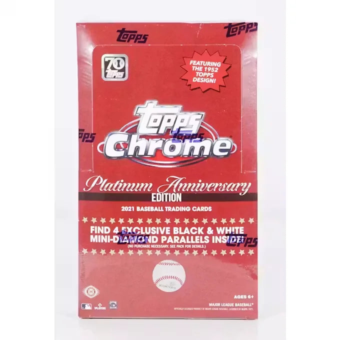 2021 Topps Chrome Platinum Anniversary Baseball Hobby Lite Box