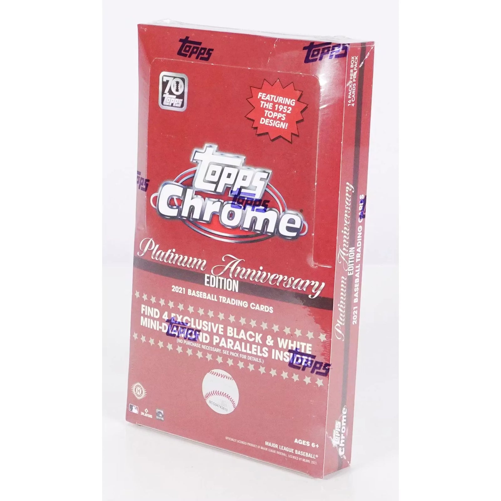 2021 Topps Chrome Platinum Anniversary Baseball Hobby Lite Box