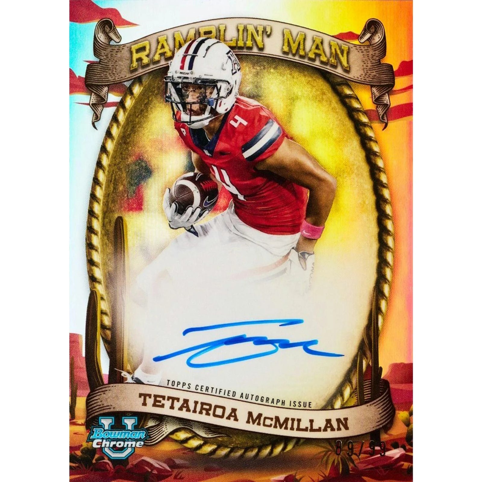 DRAFT - New 2024 Bowman University Chrome Football Blaster 40-Box Case