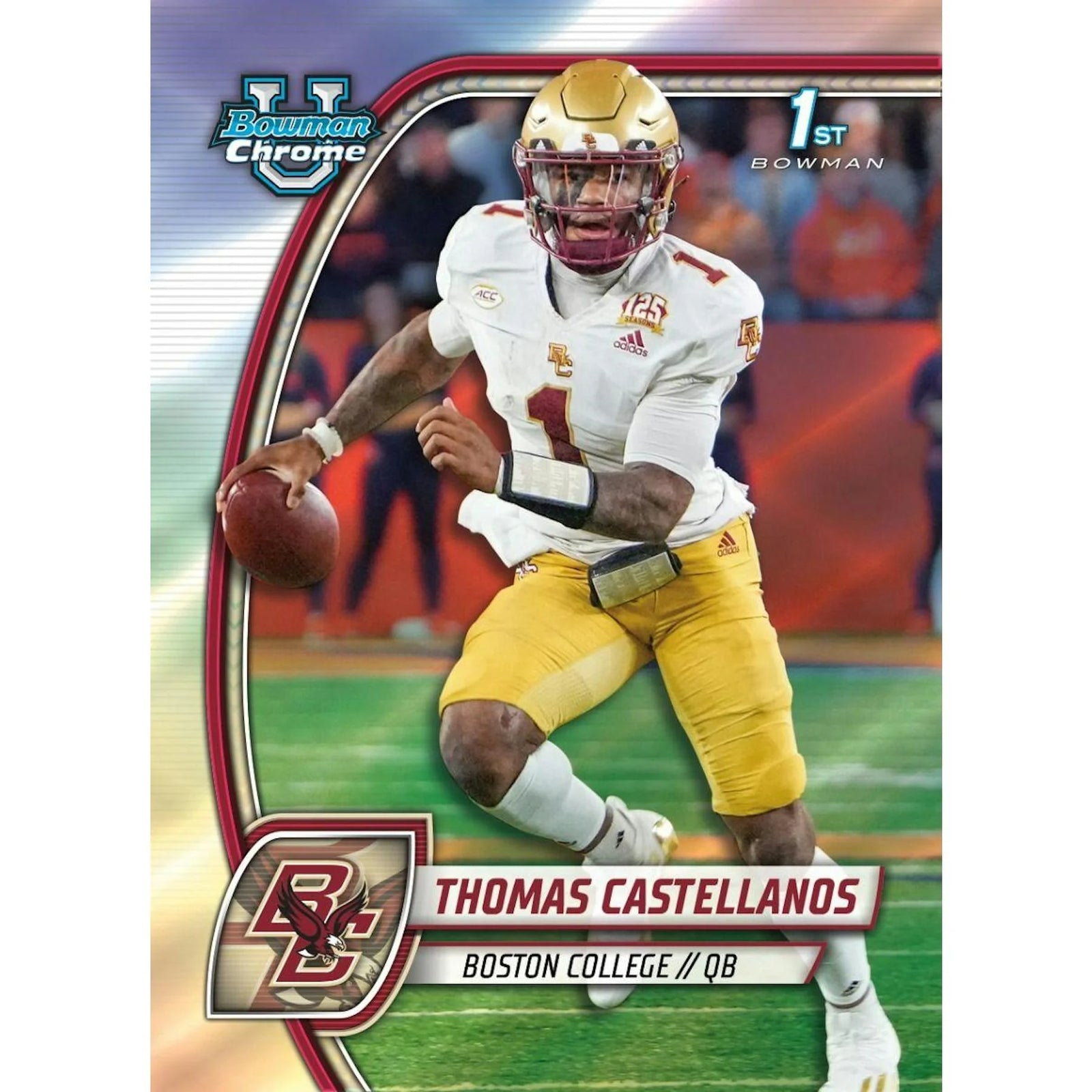 DRAFT - New 2024 Bowman University Chrome Football Blaster 40-Box Case