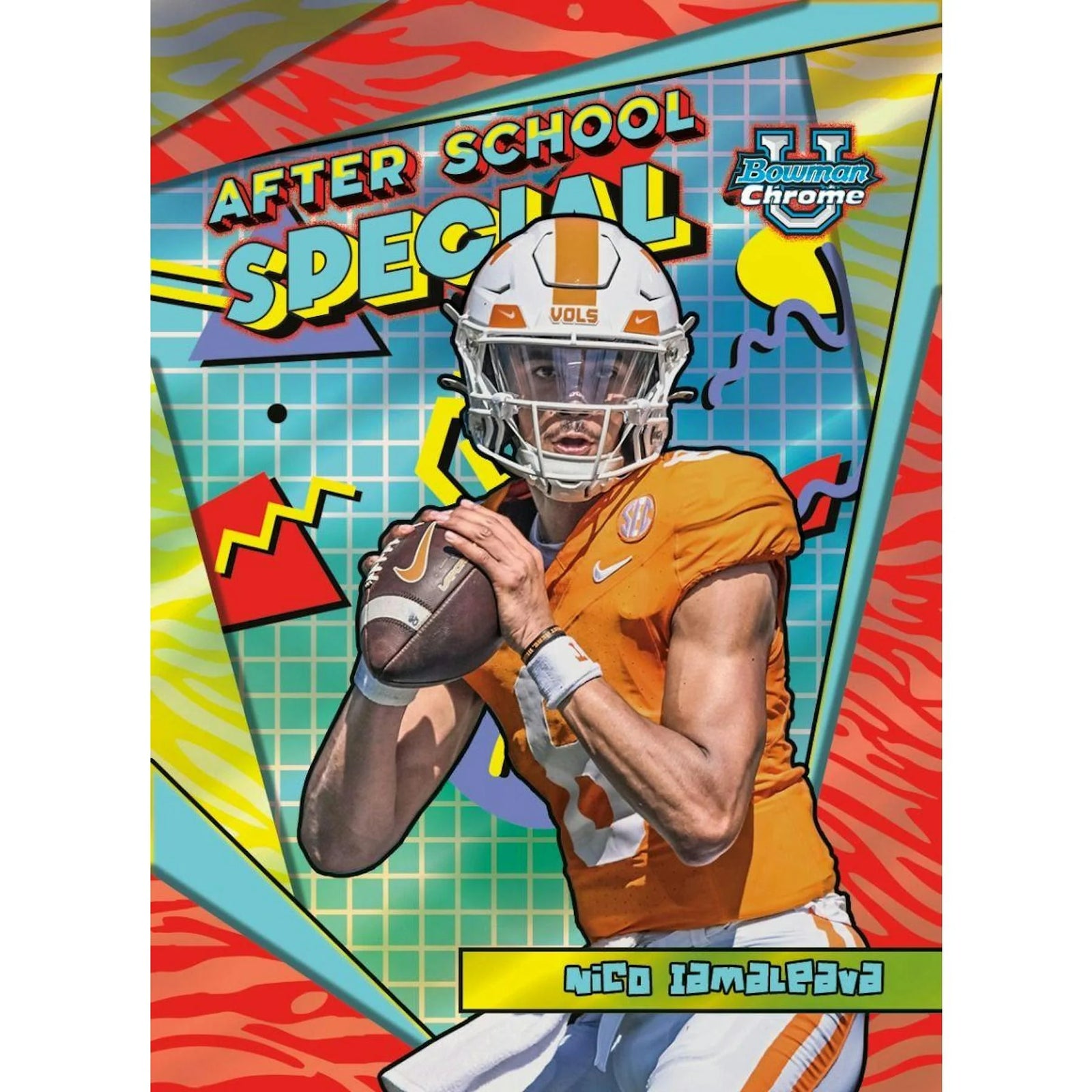 DRAFT - New 2024 Bowman University Chrome Football Blaster 40-Box Case
