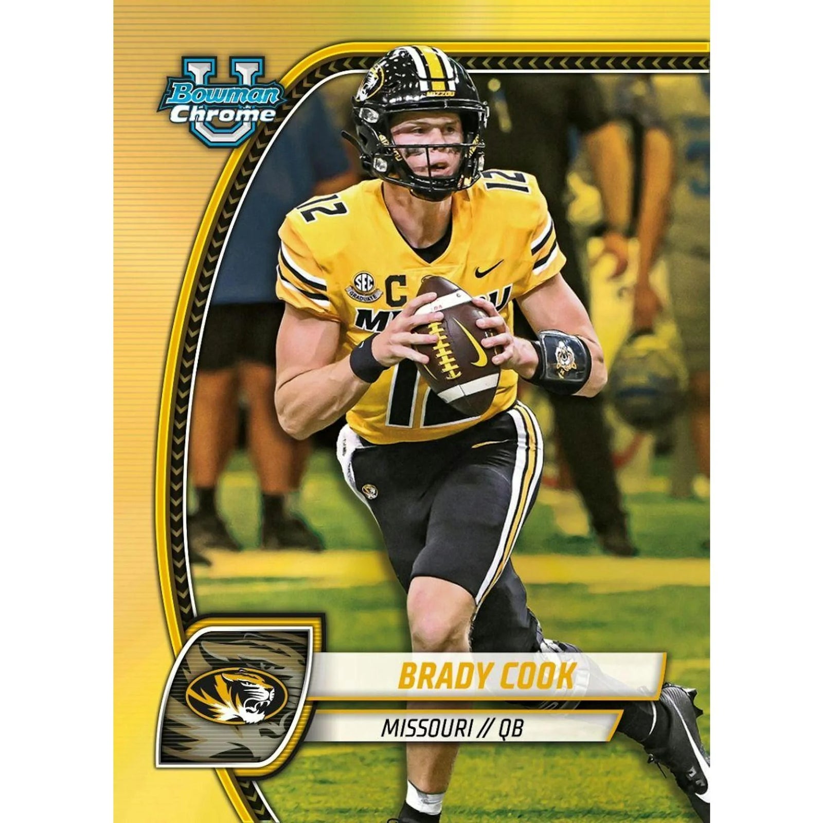 DRAFT - New 2024 Bowman University Chrome Football Blaster 40-Box Case