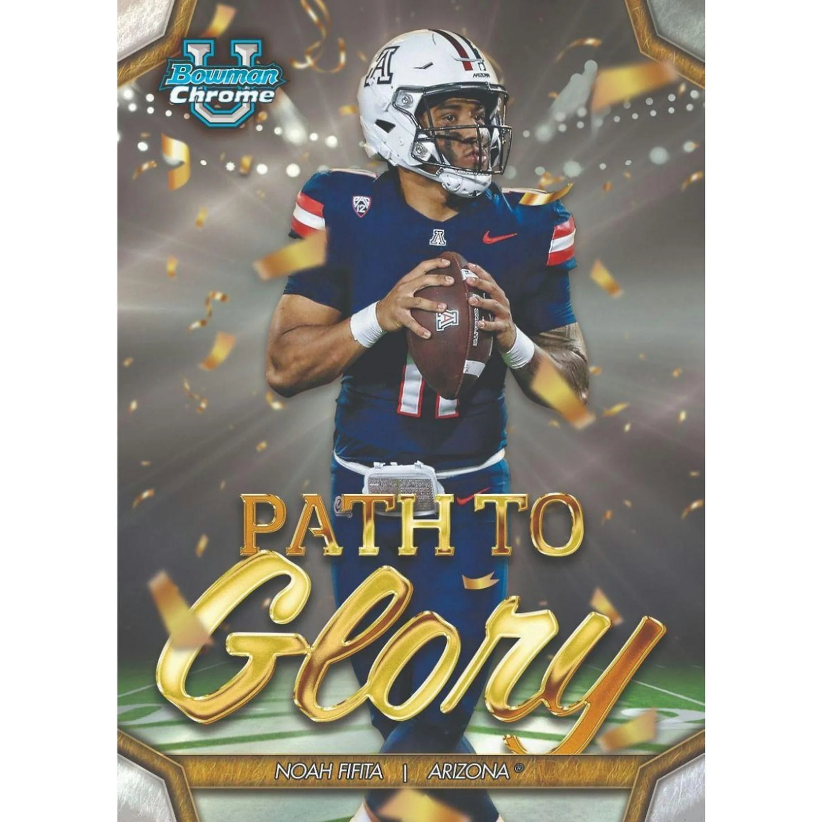 DRAFT - New 2024 Bowman University Chrome Football Blaster 40-Box Case