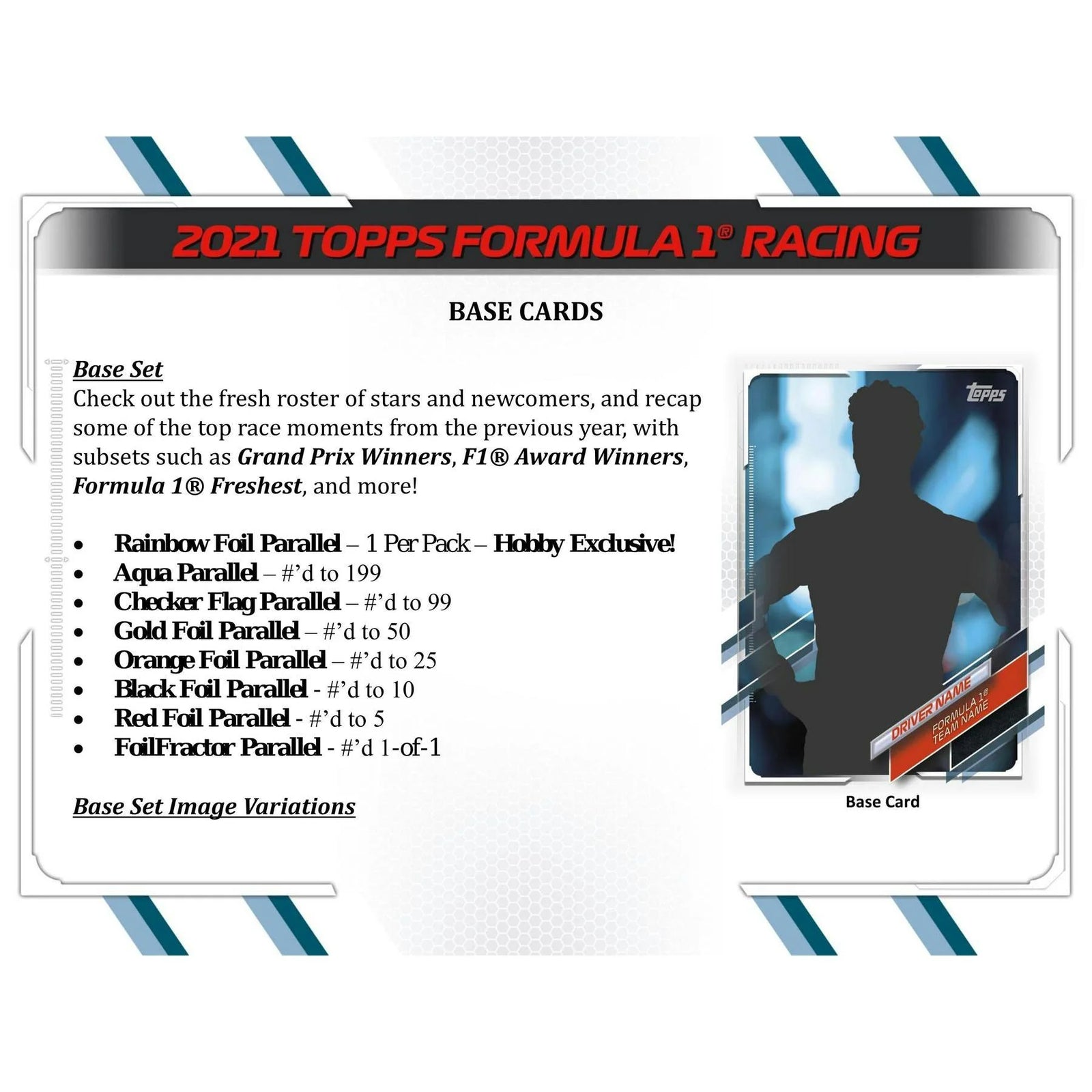 DRAFT - 2021 Topps Formula 1 Racing Hobby Box