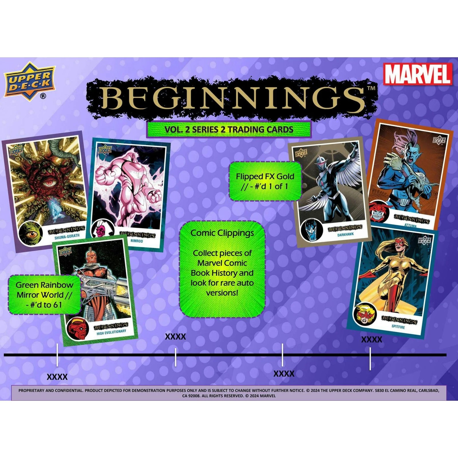 DRAFT - 2024 Upper Deck Marvel Beginnings Volume 2 Series 2 Blaster Box