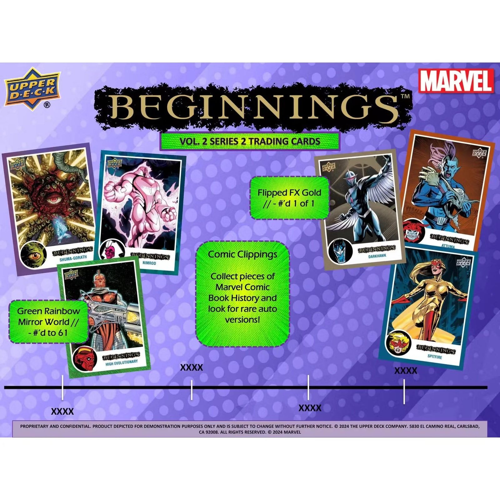 DRAFT - 2024 Upper Deck Marvel Beginnings Volume 2 Series 2 Blaster 20-Box Case