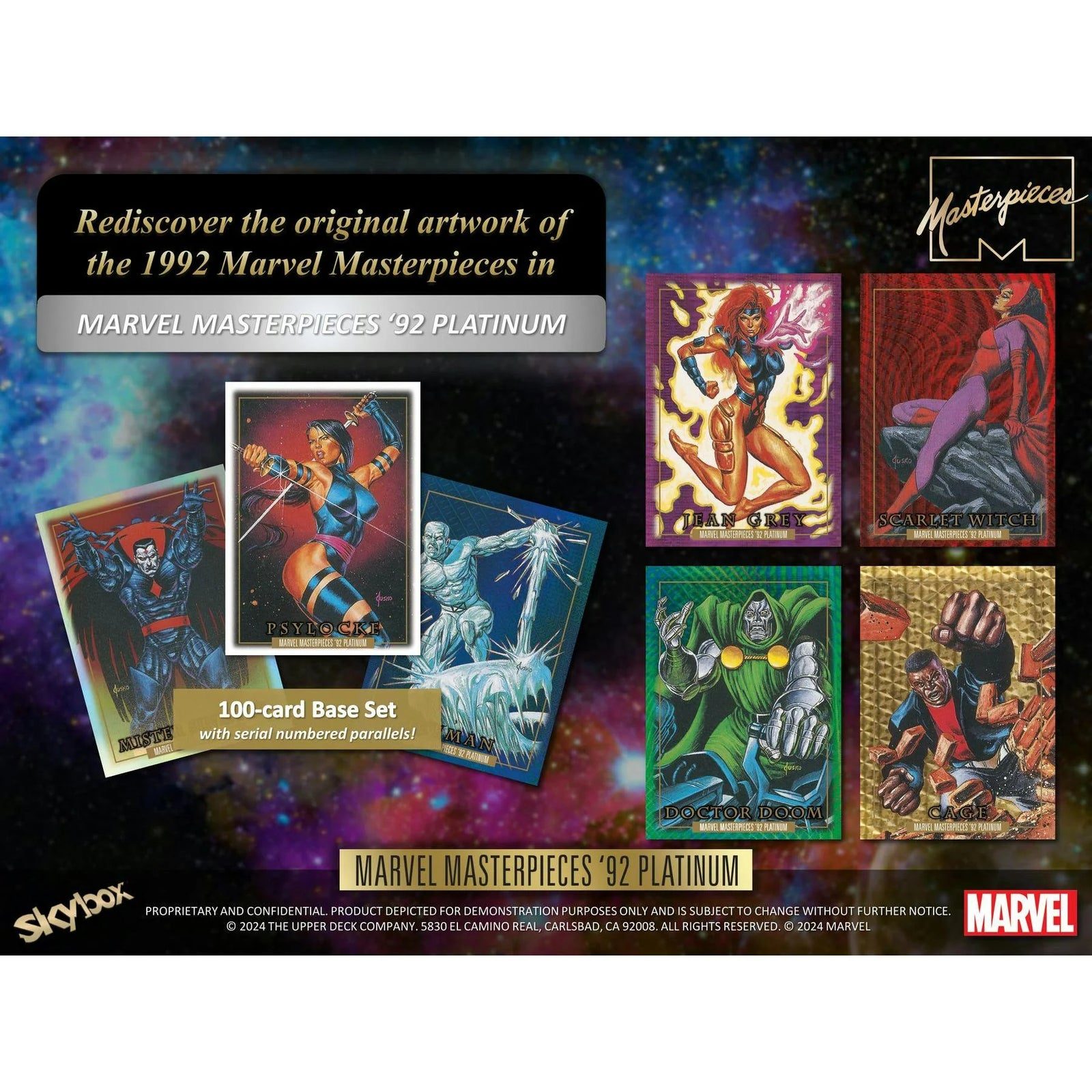 DRAFT - 2024 Upper Deck Marvel Masterpieces '92 Platinum Hobby Box