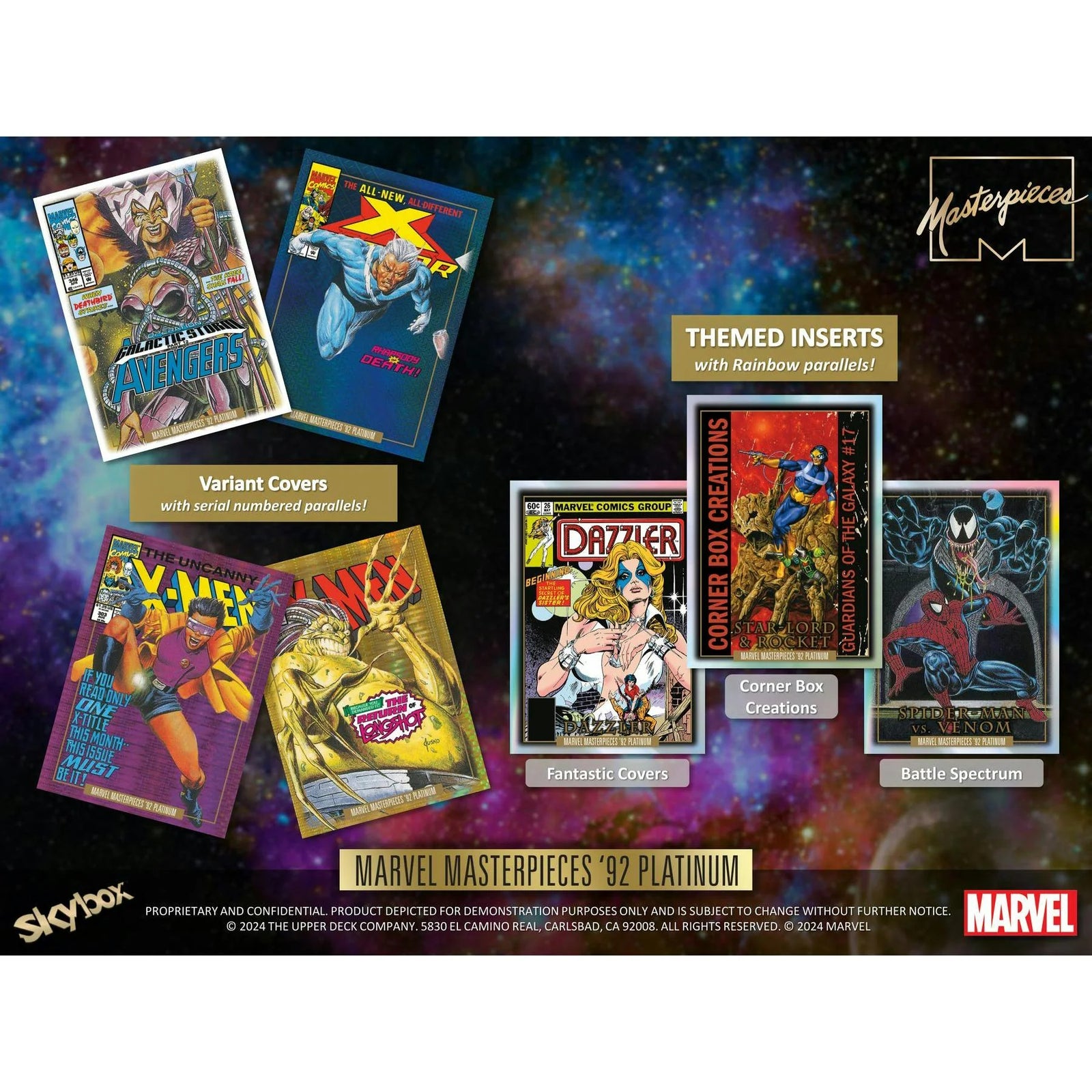 DRAFT - 2024 Upper Deck Marvel Masterpieces '92 Platinum Hobby 18-Box Case